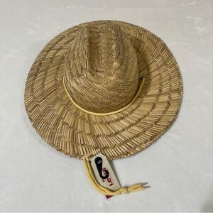 Levi's Women's Wide Brim Straw Sun Hat NWT FLAWED Adjustable.